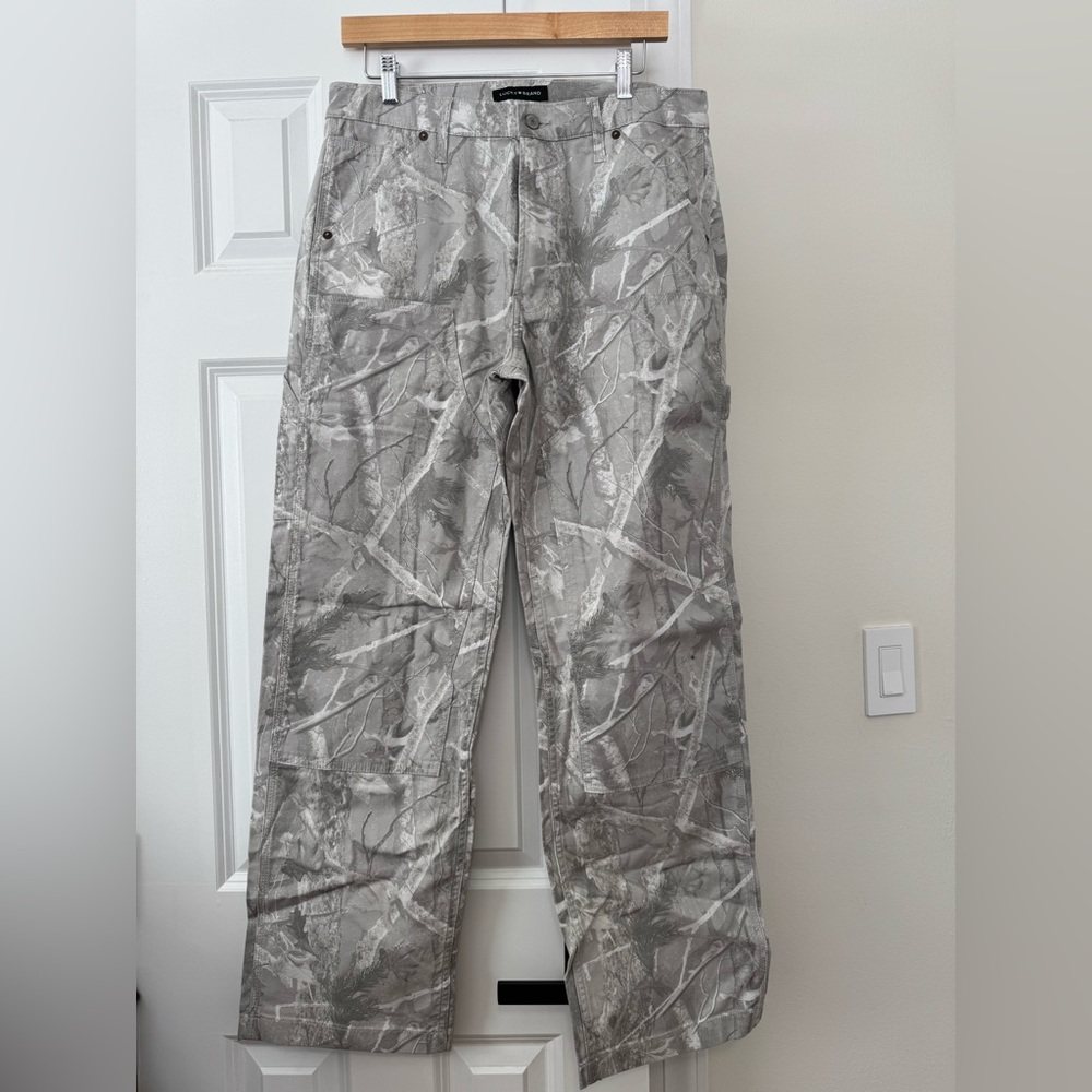 Lucky Brand Gray Camouflage Cargo Pants